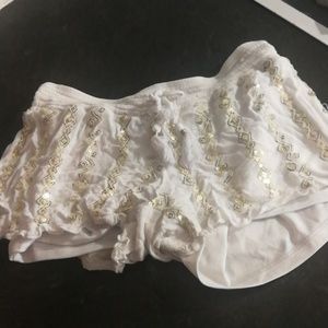 White, sparkling shorts